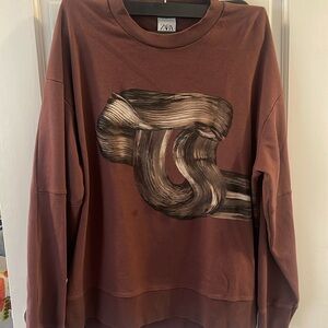 Zara burgandy sweater